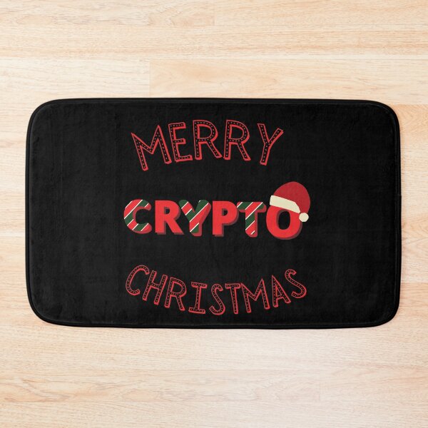Item preview, Merry Crypto Christmas-Black Background  designed and sold by Trendi61.