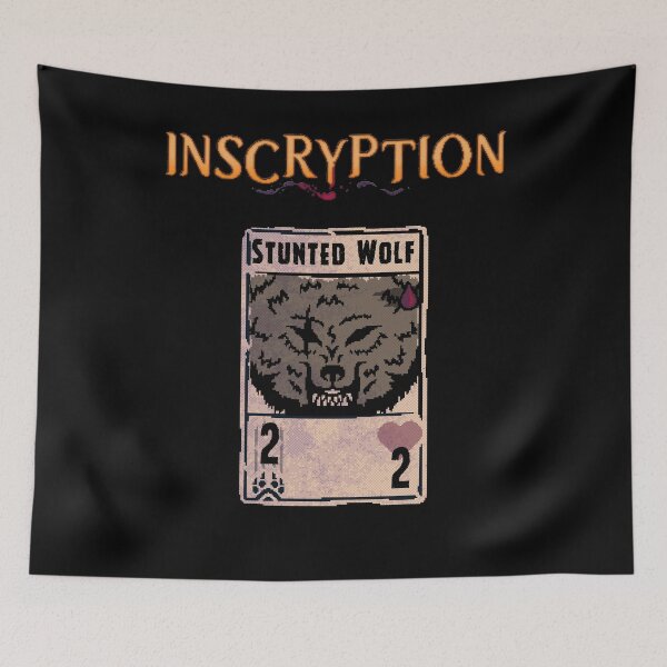Item preview, Inscryption Psychological Horror Stunted Wolf Card Game Halloween Scary Spooky Dark Escape-room Puzzles designed and sold by Xeuno.