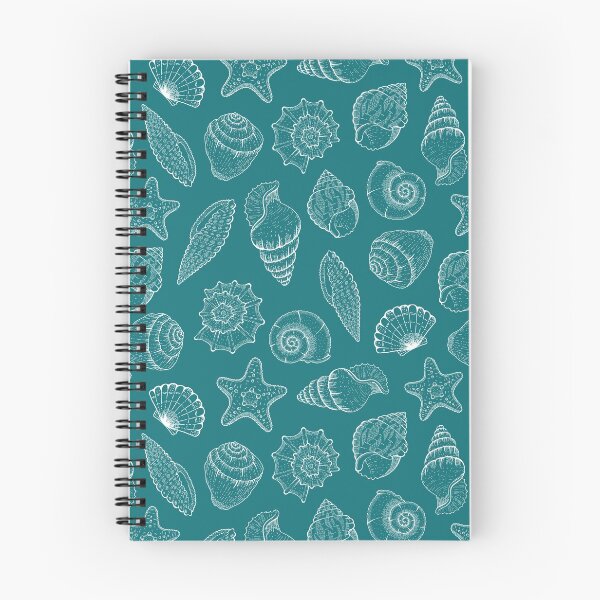 Item preview, Teal Blue Seashell Pattern designed and sold by thelustrous.