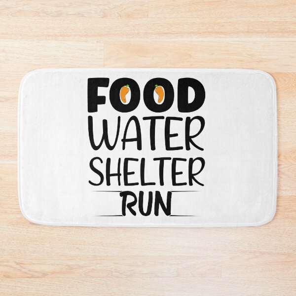 Item preview, Food water shelter run designed and sold by LouzaArte.