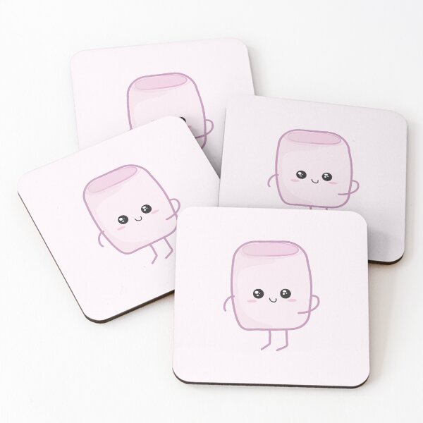 Item preview, Kawaii Marshmallows sticker pack l cute pastel pink kawaii designed and sold by Bossin.