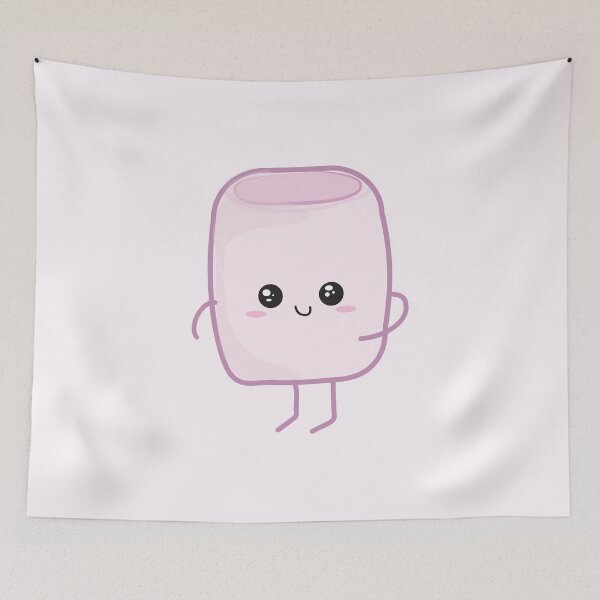 Item preview, Kawaii Marshmallows sticker pack l cute pastel pink kawaii designed and sold by Bossin.