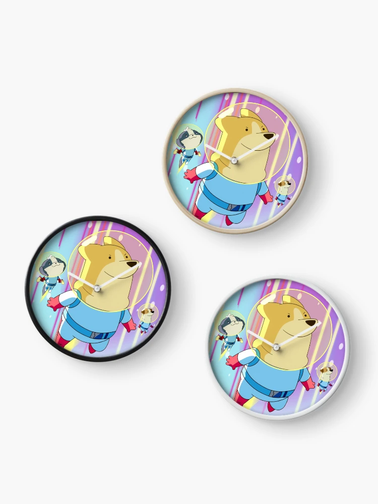 Thumbnail 3 of 4, Clock, Dogs In Space designed and sold by ying -anime.