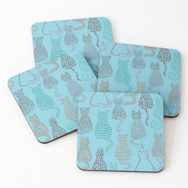 Item preview, assorted-color cat illustrations designed and sold by VinCut.
