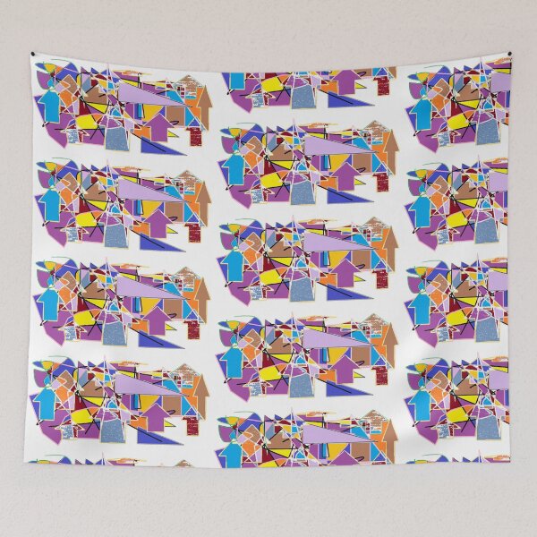 Item preview, Abstract Geometric Art Purples designed and sold by DianeBP.