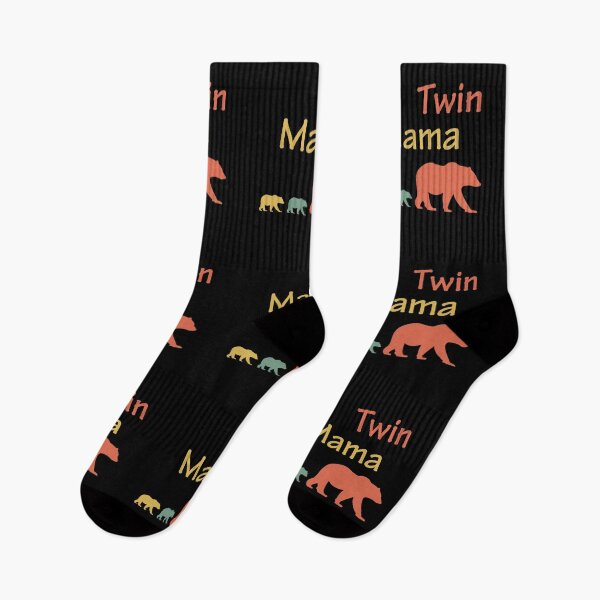 Item preview, Vintage Retro Twin Mama Bear Pregnancy Gift, Gift for Mom, Mother's Day Gift, Mom designed and sold by TastefulTees.
