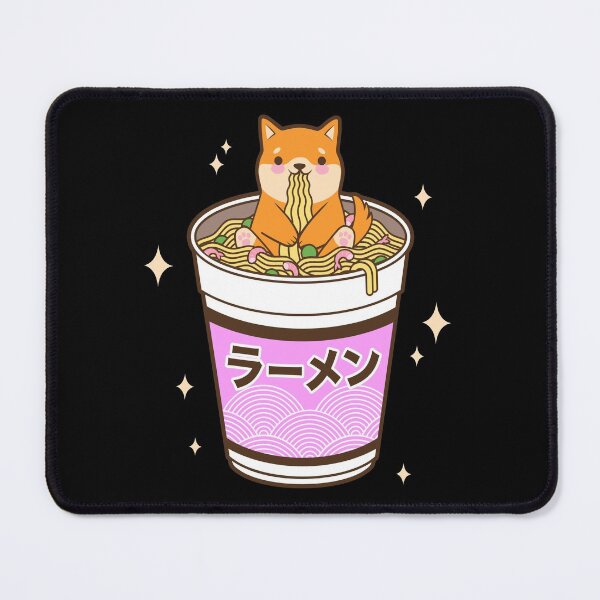 Item preview, Kawaii Dog Eating Ramen Noodles Japanese Food Anime designed and sold by Paula Helit.