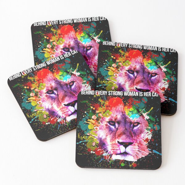 Item preview, Behind every strong woman is her cat designed and sold by TStoere.