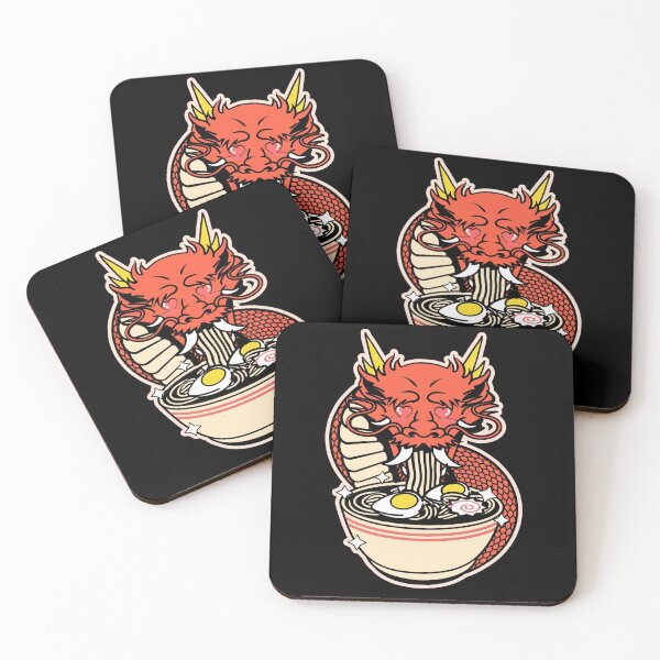 Item preview, Kawaii Dragon Eating Ramen Noodles Japanese Food Anime designed and sold by Paula Helit.