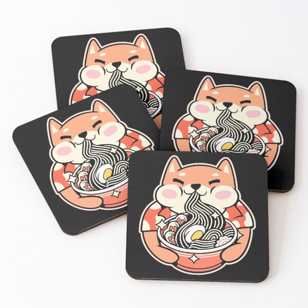 Item preview, Kawaii Cat Eating Ramen Noodles Japanese Food Anime designed and sold by Paula Helit.