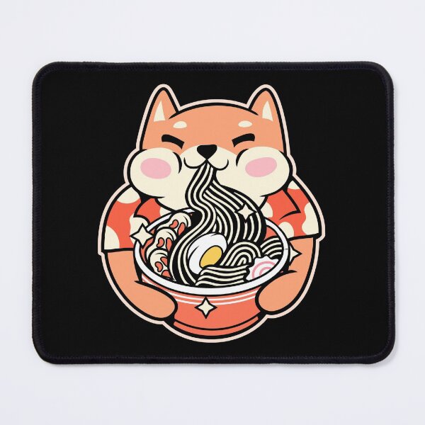 Item preview, Kawaii Cat Eating Ramen Noodles Japanese Food Anime designed and sold by Paula Helit.