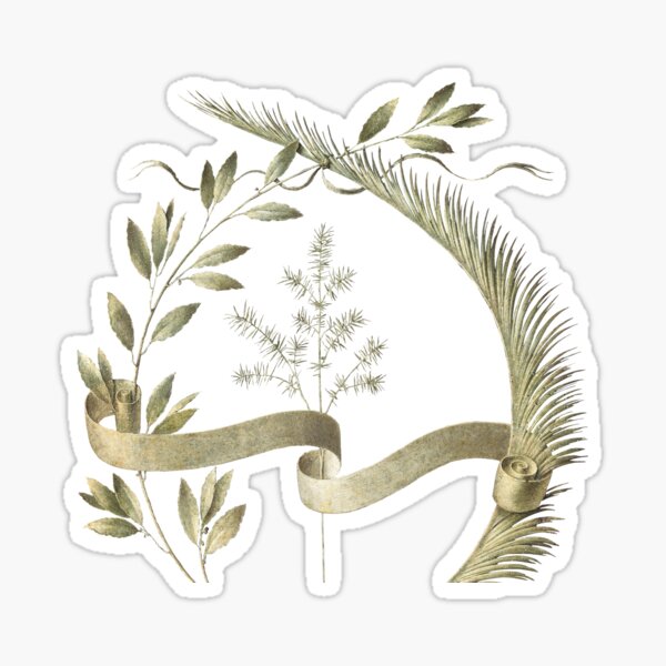 Item preview, "Wreath of Laurel, Palm and Juniper" by Leonardo da Vinci designed and sold by Dobsy.