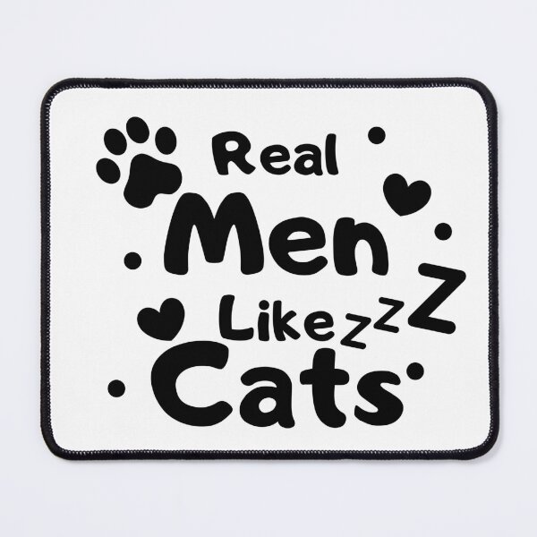 Item preview, Real Men like Cats Husband Dad Gift love Funny Geek Tshirt designed and sold by Nicet-shirt1.