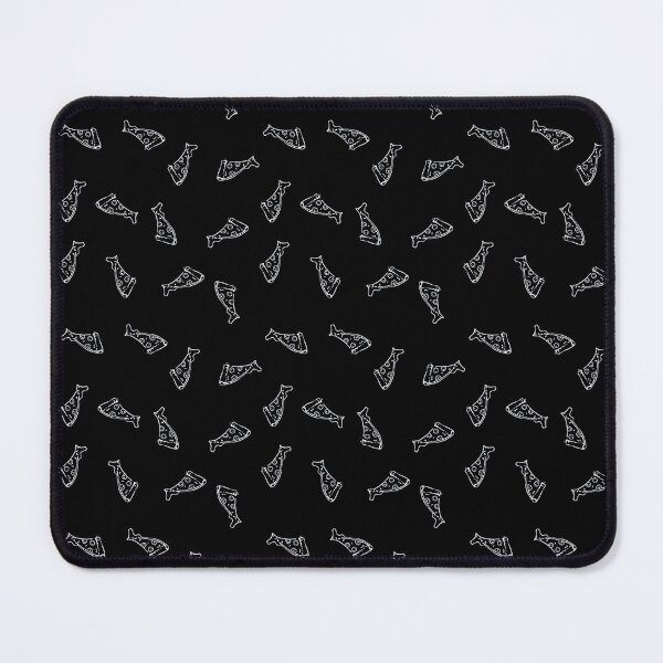 Item preview, Pizza repeating pattern seamless black with white designed and sold by BrandNameNerd.