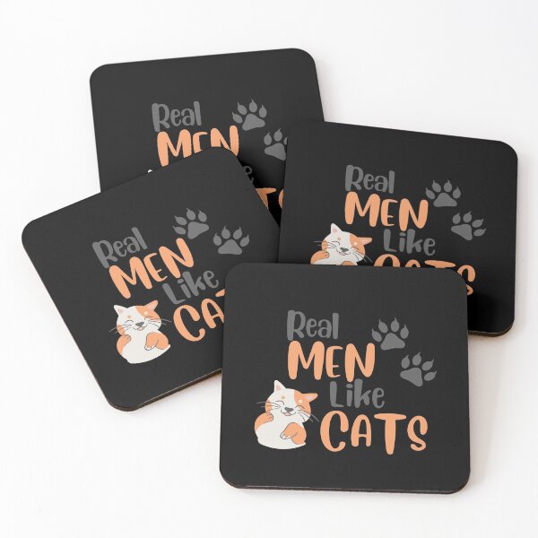 Item preview,  Real Men like Cats Husband Dad Gift love Funny Geek Tshirt designed and sold by Nicet-shirt1.
