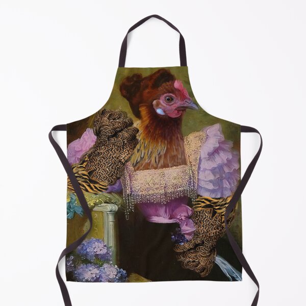 Item preview, Lady Hendinger in Lavender & Hyacinth designed and sold by MuseumOfFineArtChickens GiftShop.