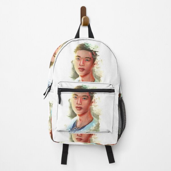 Item preview, Asian guy blue eyes portrait designed and sold by croscreates.