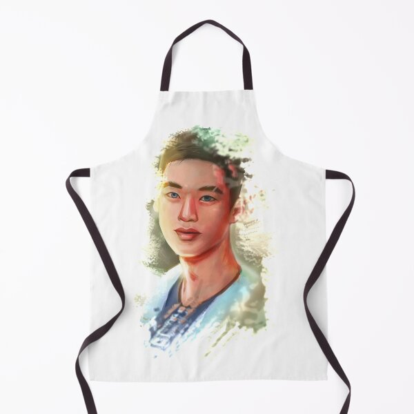 Item preview, Asian guy blue eyes portrait designed and sold by croscreates.