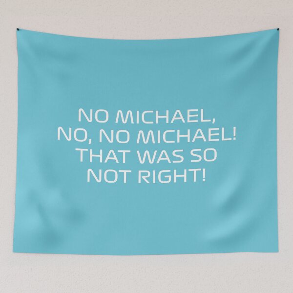 Item preview, "No Michael No!" - Toto Wolf Radio Voice Abu Dhabi GP (Blue BG) designed and sold by FilipeFerreira.