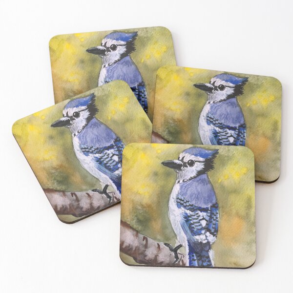 Artikelvorschau, Aquarell Blauhäher entworfen und verkauft von wmeeresart.