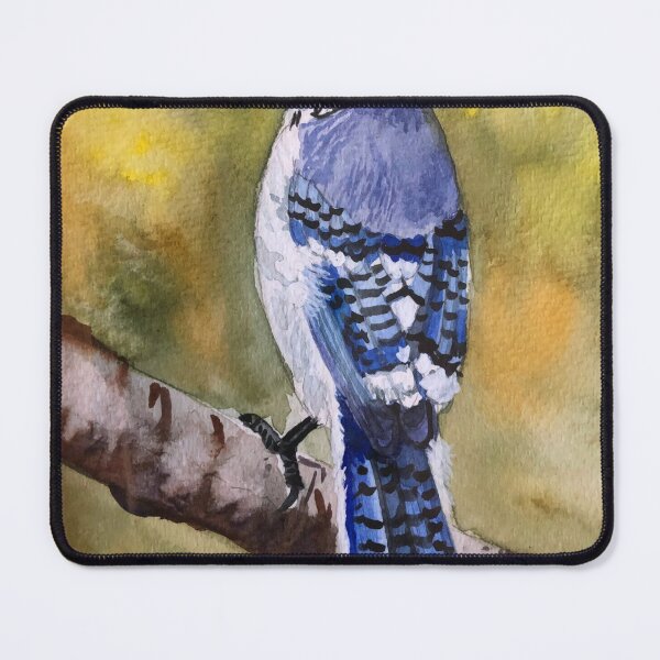 Item preview, Watercolour Bluejay designed and sold by wmeeresart.