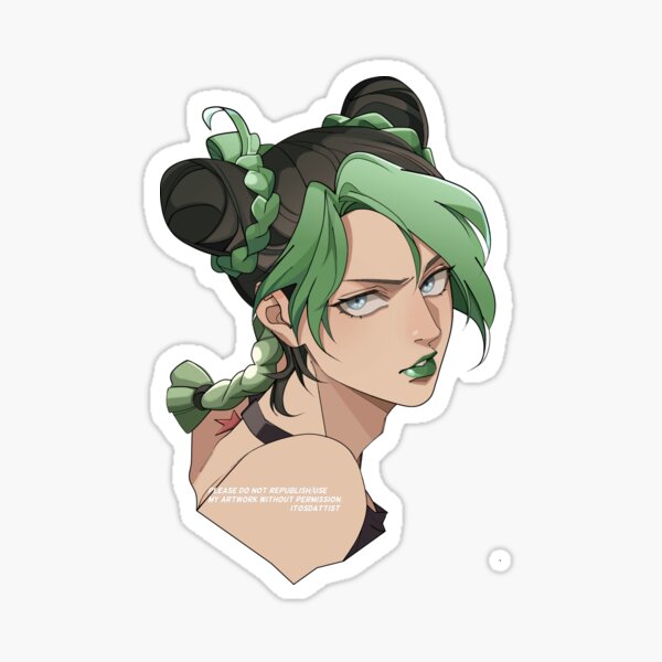Jolyne Cujoh, Stone Ocean. Sticker fini brillant