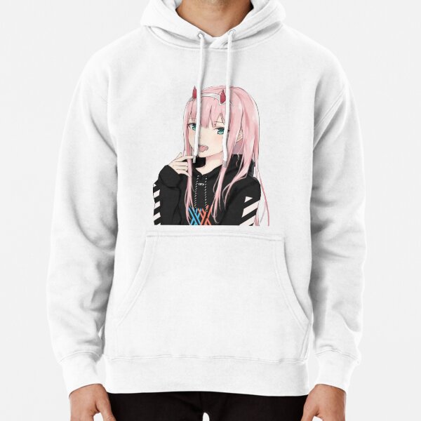 Hello senpai discount zero two hoodie