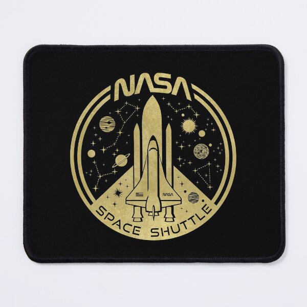 Item preview, USA Space Shuttle Round Emblem - Vintage Gold designed and sold by Lidra Zehcnas.