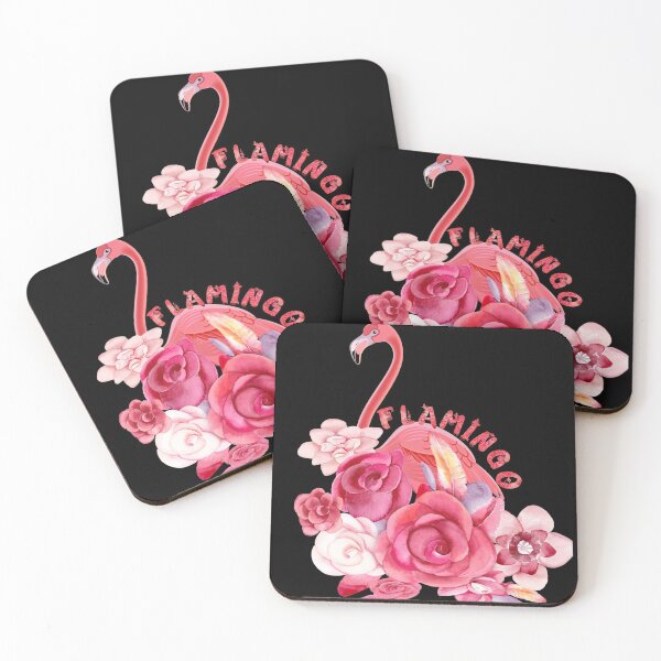 Item preview, Flamingo Rose Pink natural Flamingo and Flower  designed and sold by 3metro.