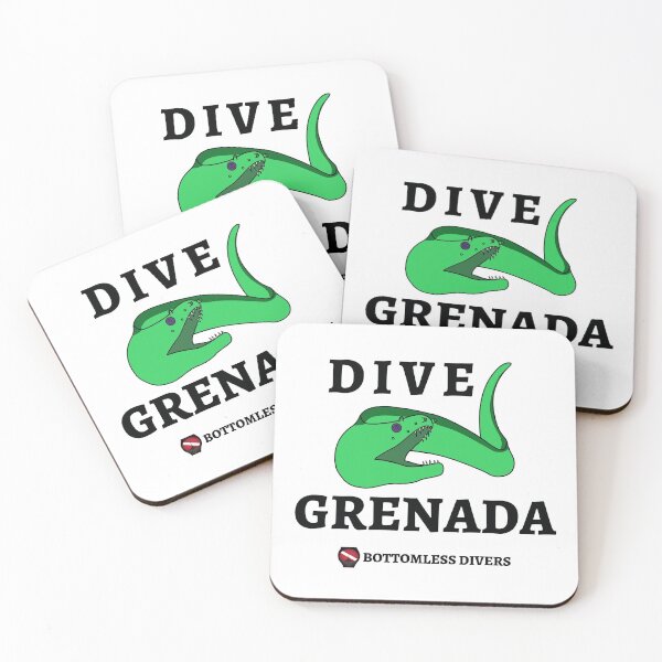 Item preview, Dive Grenada Green Moray Eel designed and sold by BottomlessDiver.