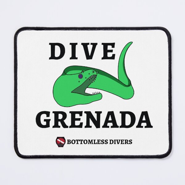 Item preview, Dive Grenada Green Moray Eel designed and sold by BottomlessDiver.