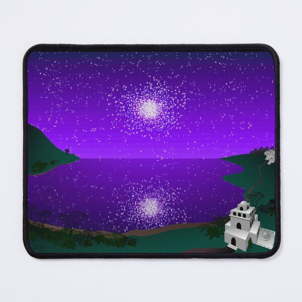 Item preview, "Star Port" - Star Cluster over Alien Landscape designed and sold by Marymarice.