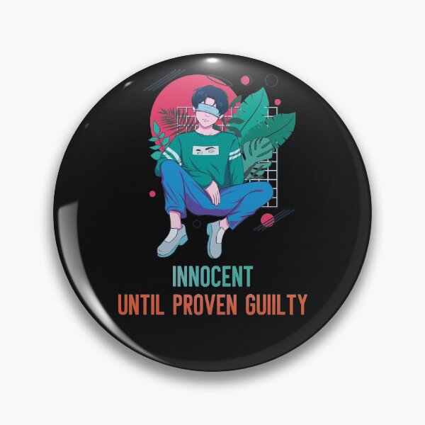 Item preview, Blindfold Anime Guy, Innocent Until Proven Guilty designed and sold by DearSunny.