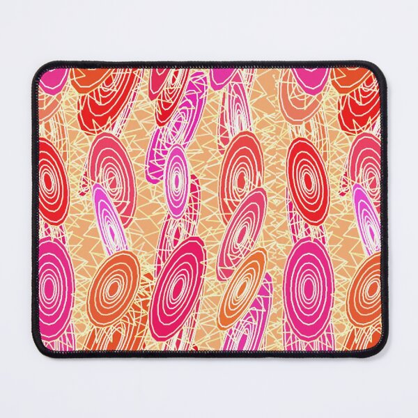 Item preview, "Vinyl Jazz" abstract - orange, fuchsia, pink designed and sold by Marymarice.