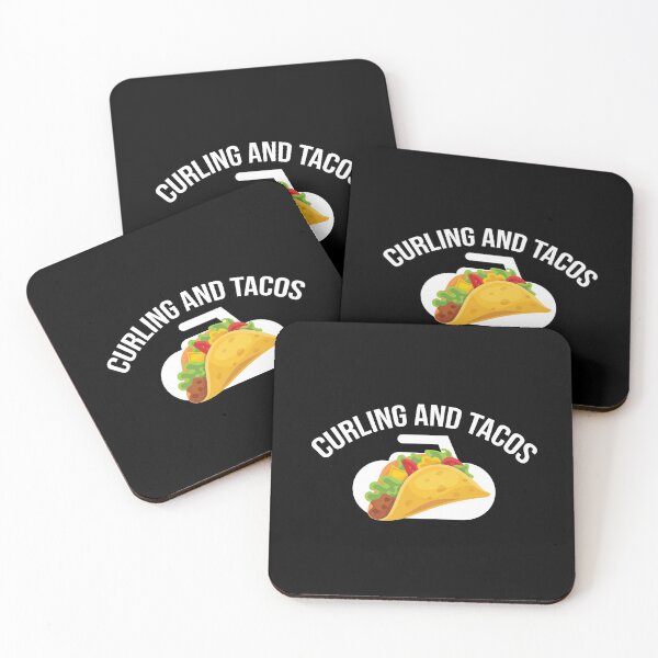 Item preview, curling and tacos funny gift  designed and sold by ioema.