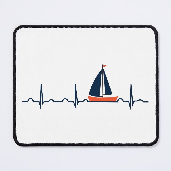 Item preview, Vela Heartbeat Sailor Boating designed and sold by TastefulTees.