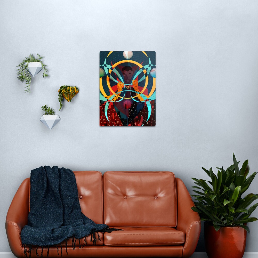 Strange Guardian Metal Print