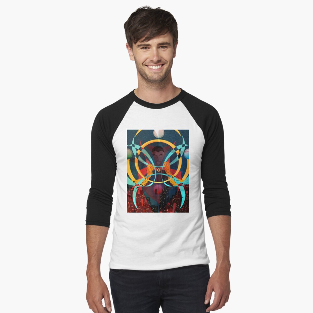 Item preview, Baseball ¾ Sleeve T-Shirt designed and sold by modHero.