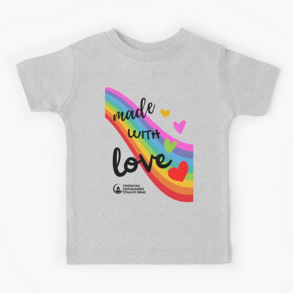 Made with Love Rainbow Kids T-Shirt