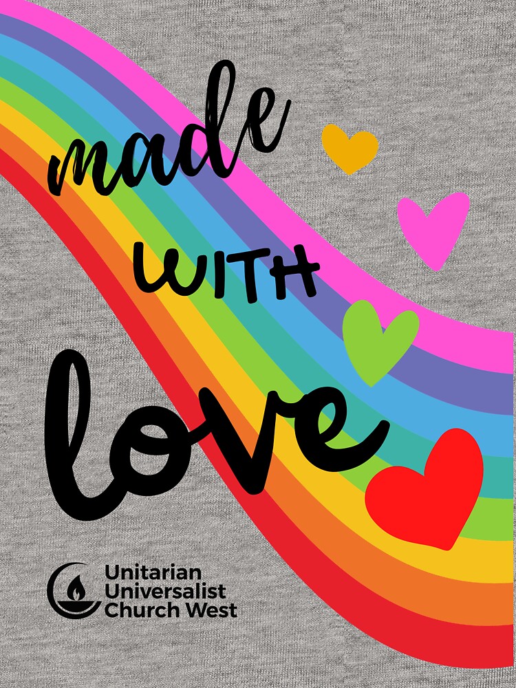 Thumbnail 2 of 2, Baby One-Piece, Made with Love Rainbow designed and sold by UUCW.