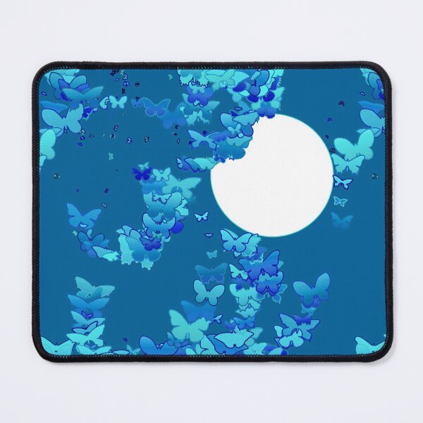 Item preview, Moonscape with Butterflies - Dark Blue designed and sold by Marymarice.