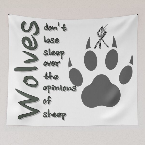 Item preview, Wolves don’t lose sleep designed and sold by Phoenix Black.