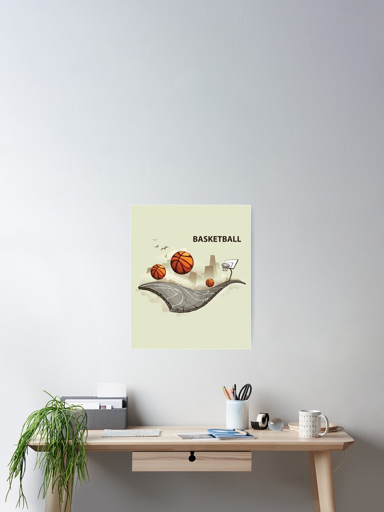 Thumbnail 2 of 3, Poster, Creative Basketball designed and sold by Haxino.