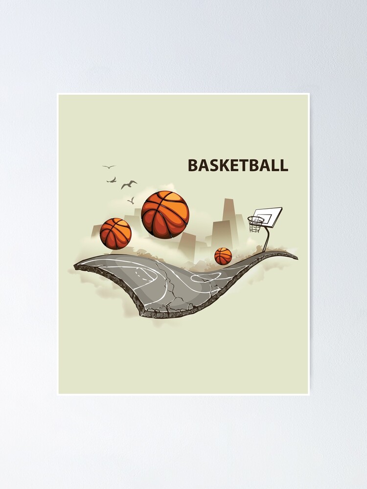Thumbnail 1 of 3, Poster, Creative Basketball designed and sold by Haxino.