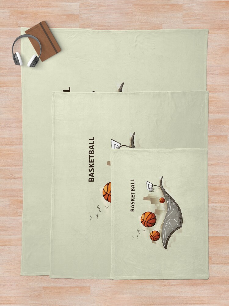 Thumbnail 5 of 6, Throw Blanket, Creative Basketball  designed and sold by Haxino.