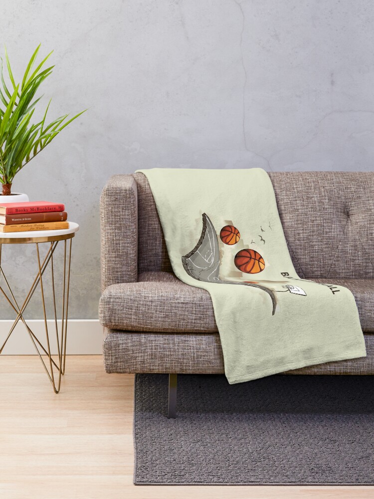 Thumbnail 2 of 6, Throw Blanket, Creative Basketball  designed and sold by Haxino.