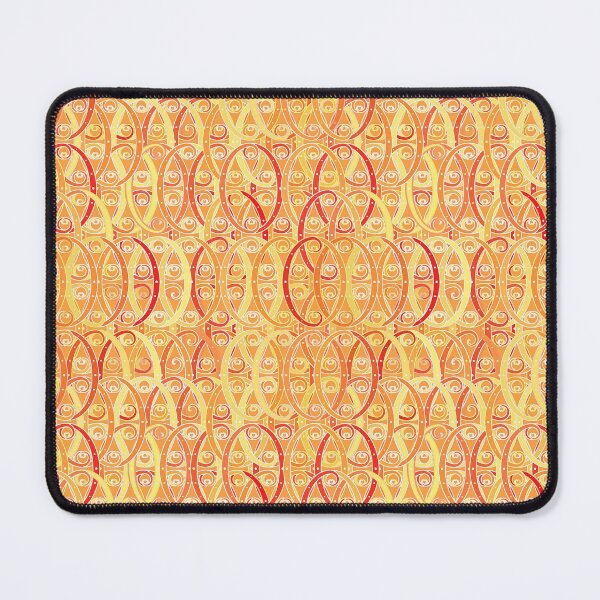Item preview, Arabesque damask - soft orange and coral designed and sold by Marymarice.