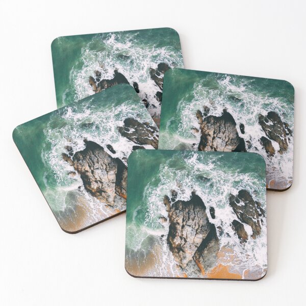 Item preview, Blue Ocean Rocky Waves designed and sold by yousseftalat2.