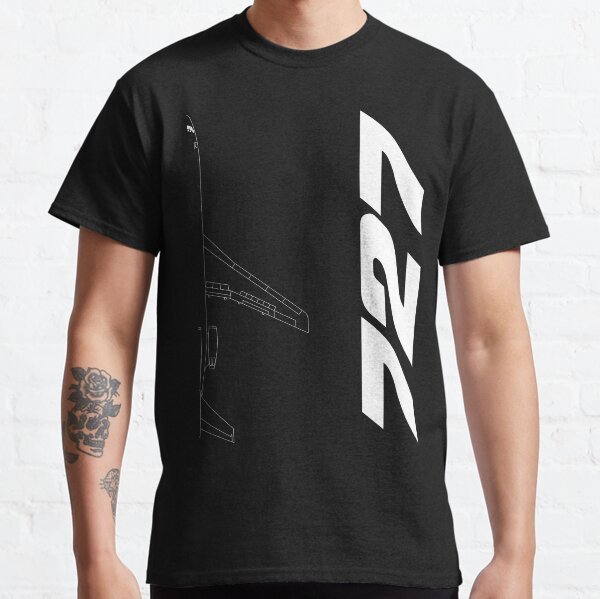 Boeing 727 Silhouette Top View Classic T-Shirt