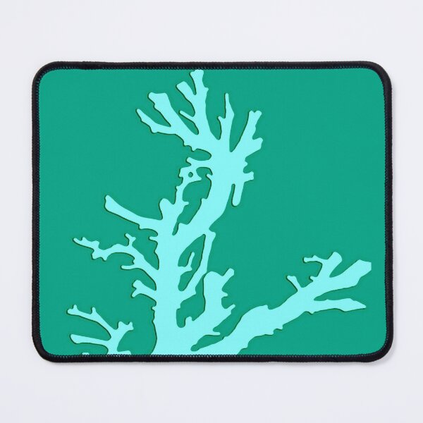 Item preview, Coral branch - turquoise and aqua designed and sold by Marymarice.